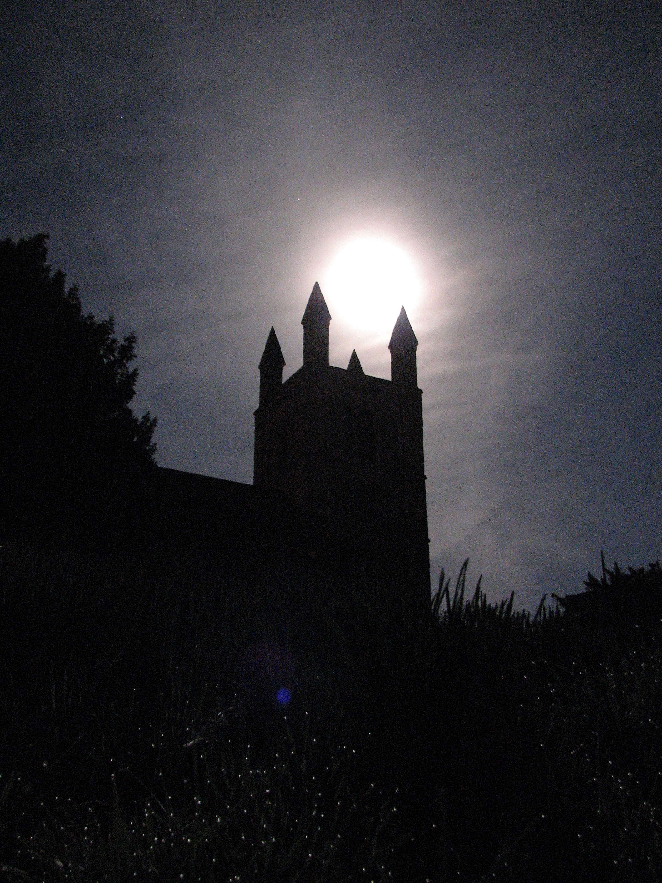 St Peter’s Church, Glasbury by night